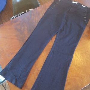 Banana republic flare leg jeans with buttons